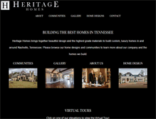 Tablet Screenshot of heritagehomestn.com